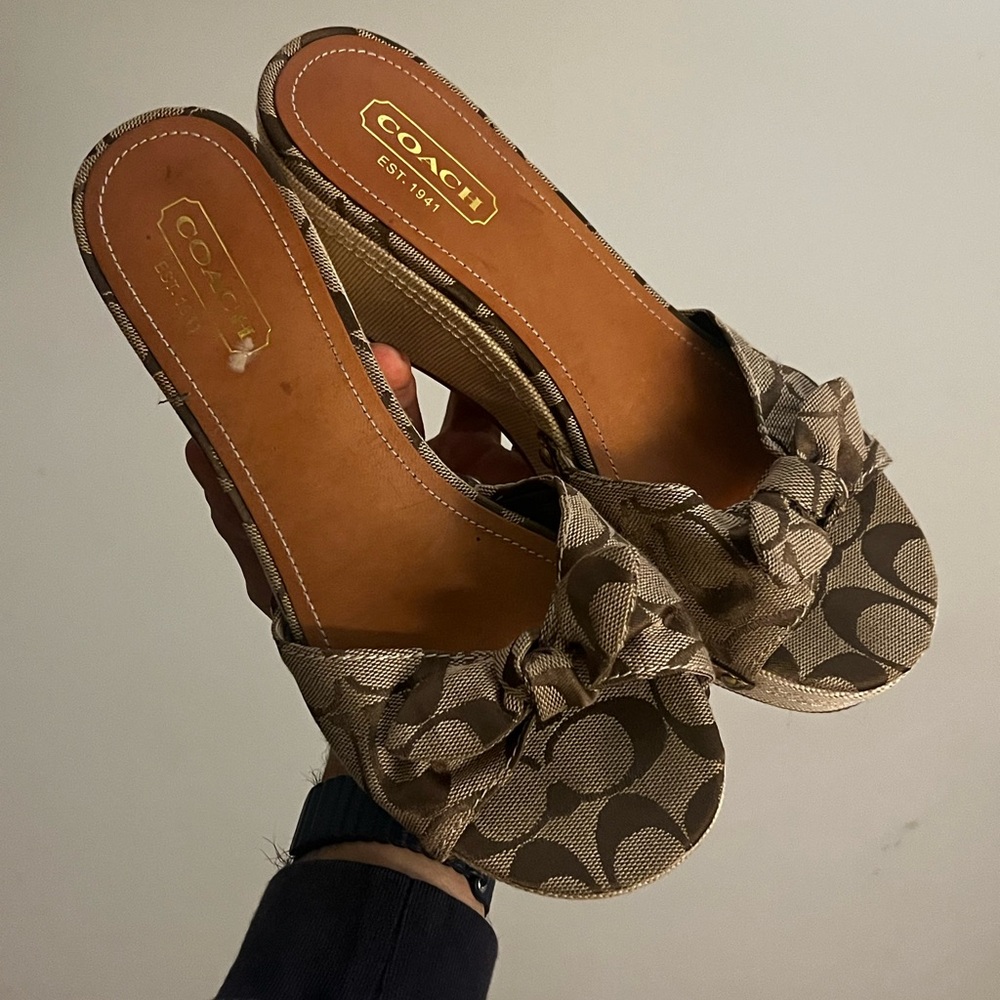Coach Wedge Sandals - Picture 4 of 5